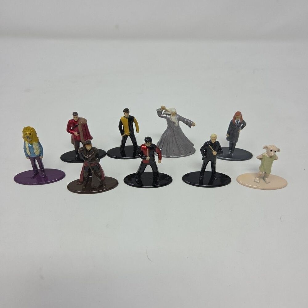 HARRY POTTER ~ 9 piece Diecast Miniature Metal Figures JADA Toys Metalfigs